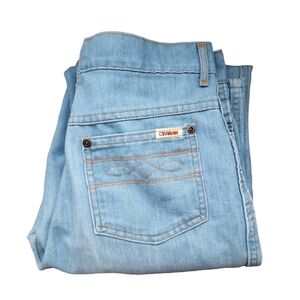 FARAH x VINTAGE 70's light wash high rise straight leg jeans